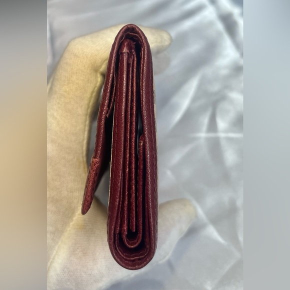 BURBERRY Red Nova-check Canvas Leather Bifold Wallet - Picture 9 of 15